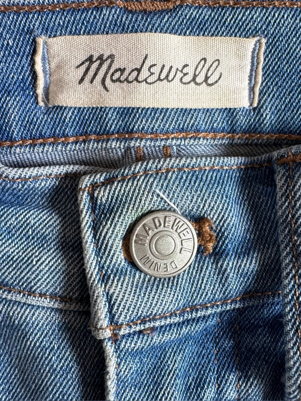 Madewell Light Blue Women’s 10” High Rise Skinny Crop Denim Jeans Size 24
